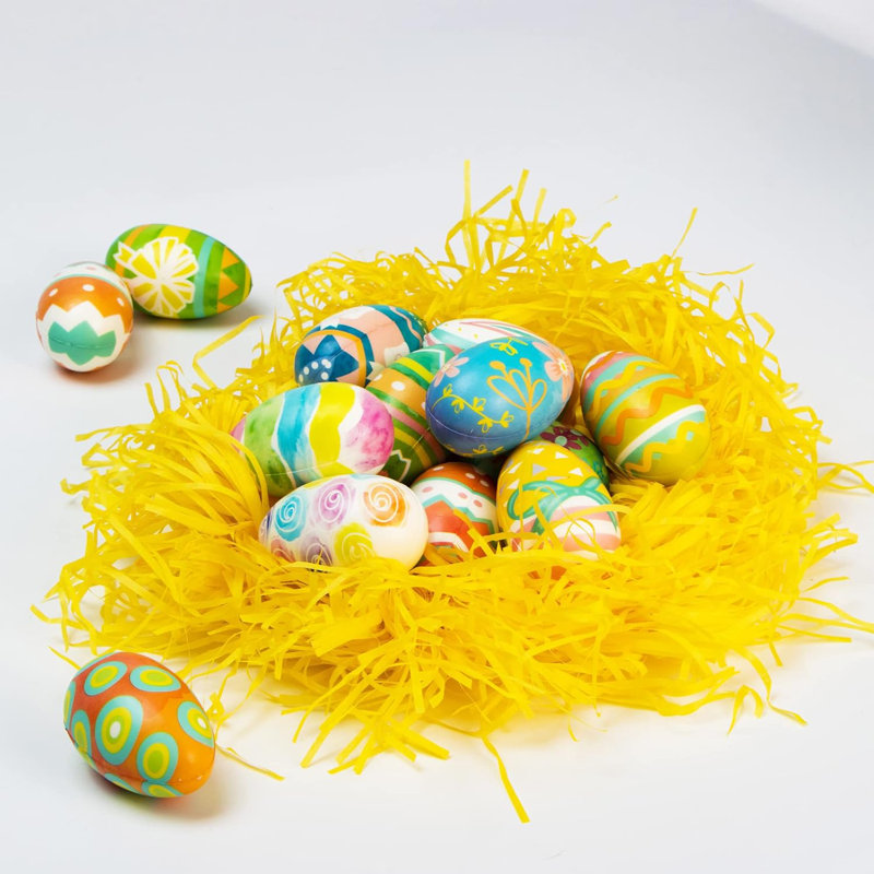 The Holiday Aisle 12 PCS Easter Squishy Toy Eggs Slow Rising Stress Relief Super Soft Squeeze Easter Eggs For Easter Party Favor Easter Basket Stuffer Assorted Colors 1.6X2.6 Inches Eggs Wayfair